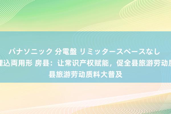パナソニック 分電盤 リミッタースペースなし 露出・半埋込両用形 房县：让常识产权赋能，促全县旅游劳动质料大普及